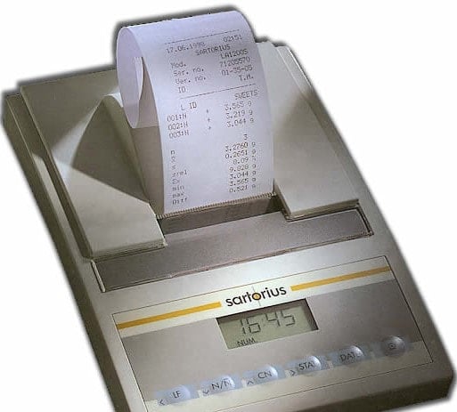 SARTORIUS PRINTER, DATA YDP20-OCE AND TIME/DATE FUNCTION
