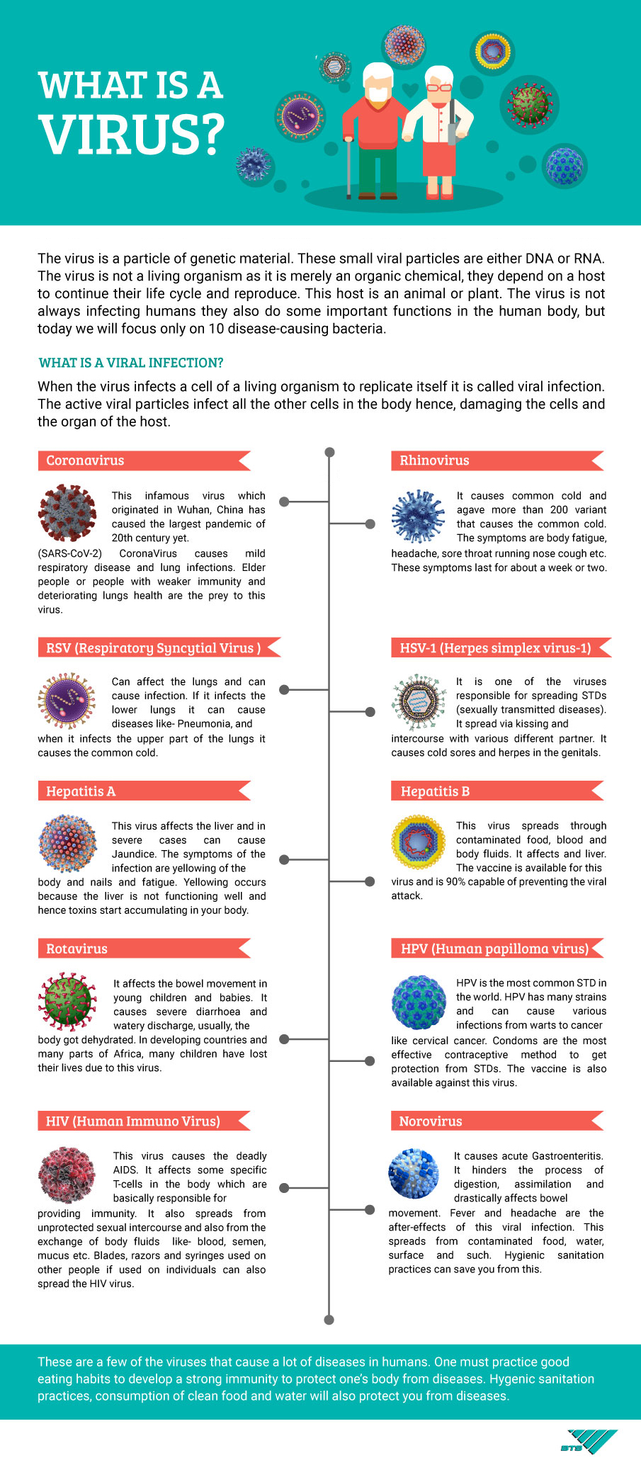 What is a Virus biotech infographic